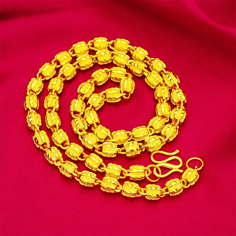 XL111铂亚思  精工核桃锁链项链