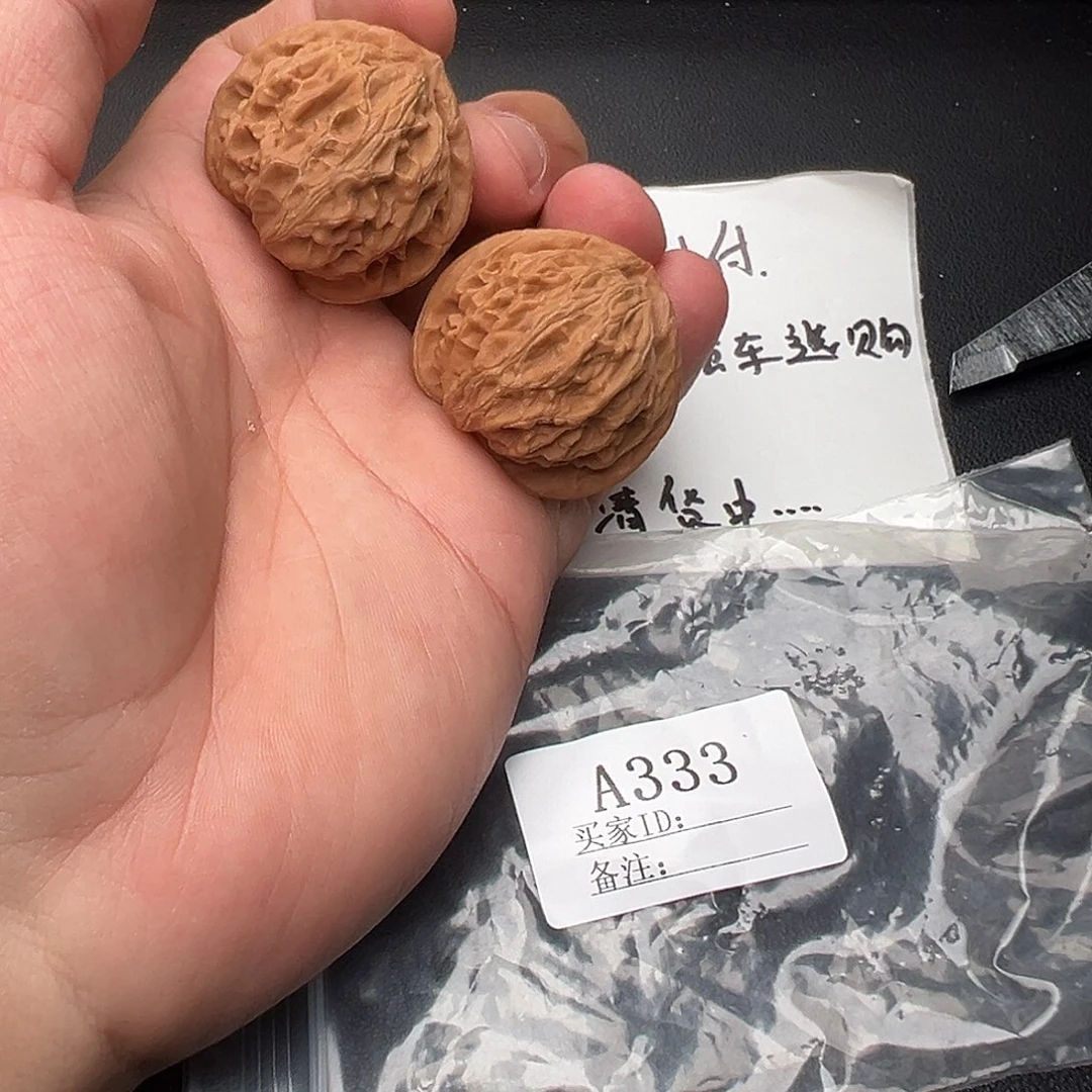 核桃手串/手链A333宫灯38尺尖部小黄