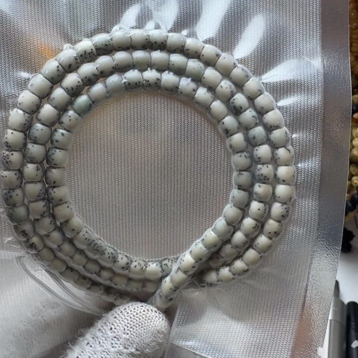 星月菩提手串8号车尺寸6.5石玉108