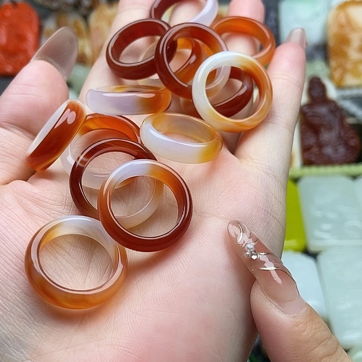 未镶嵌戒指玛瑙/玉髓