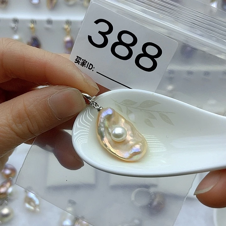 淡水珍珠颈饰银S925镶嵌