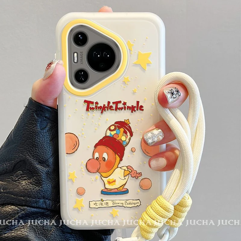 调皮星星人适用华为pura80pro手机壳潮牌荣耀400全包vivos30防摔