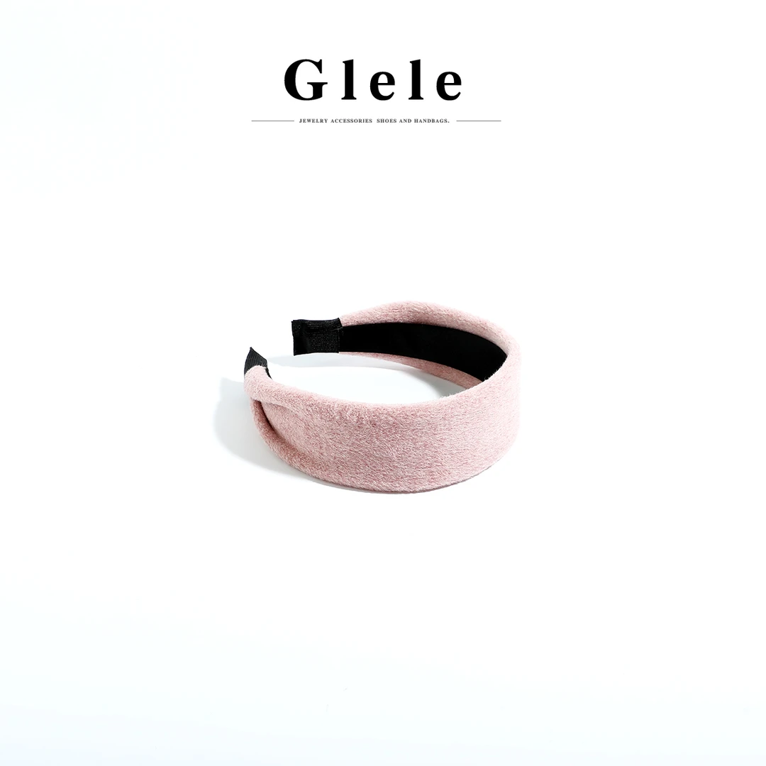 Glele私服【粉色雾面发箍】氛围感ins少女简约暖色系发箍