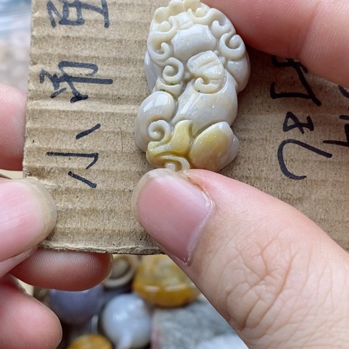 硅化珊瑚（珊瑚玉）未镶嵌颈饰用****5