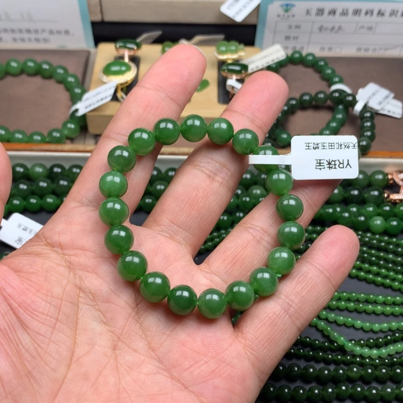 【闪购商品】未镶嵌手链和田玉（碧玉）Я*10