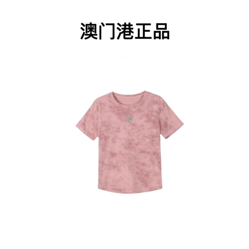 【澳门港正品】轻奢重工烫钻女士棉T圆领显瘦短袖夏潮T恤3906