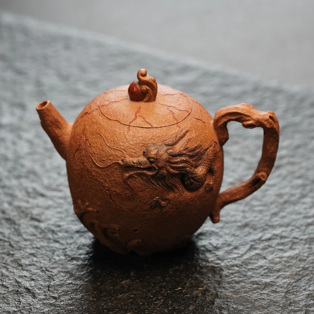 lot.21022 周云 老段泥龙腾壶 300cc