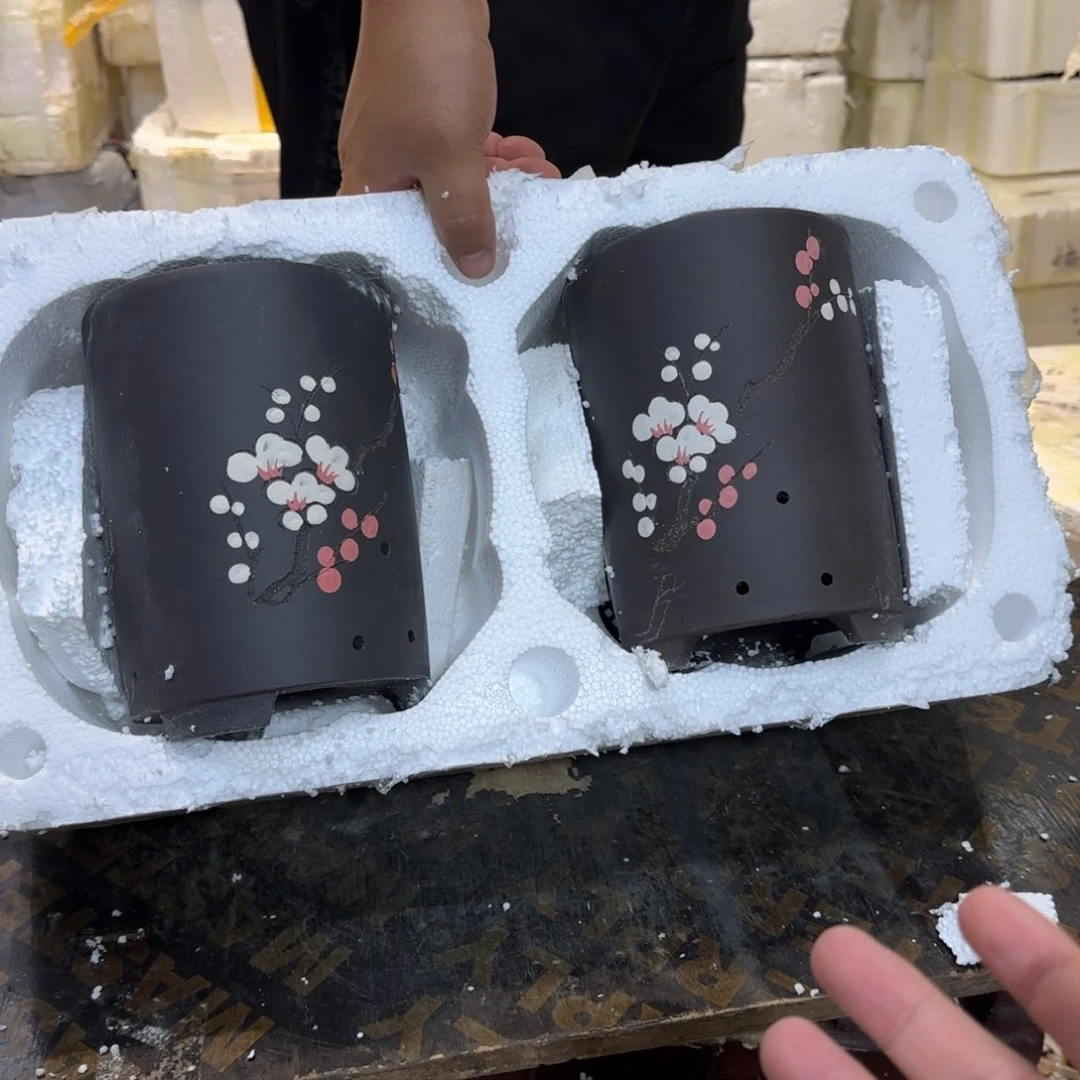 紫砂花盆瑕疵和不