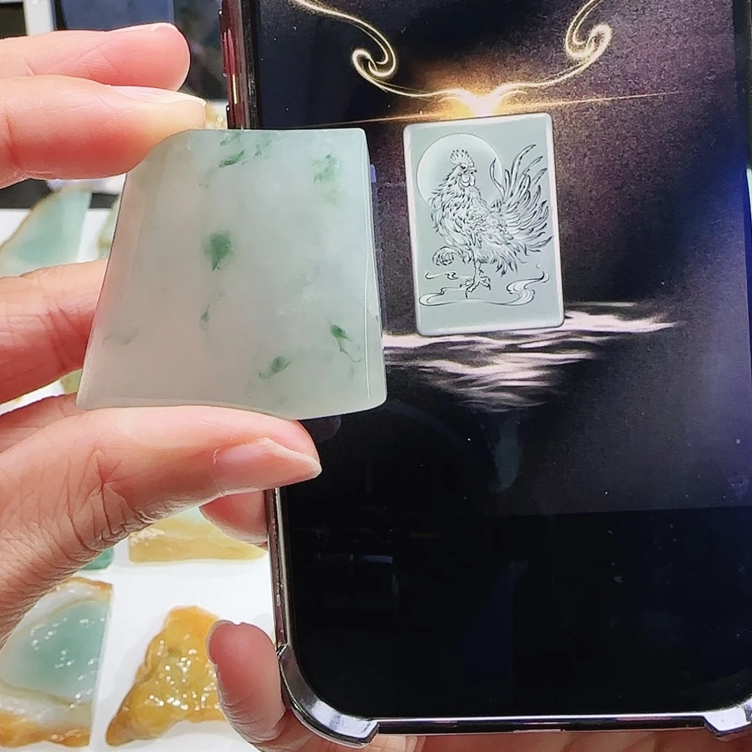 定制翡翠未镶嵌缅甸翡翠挂件