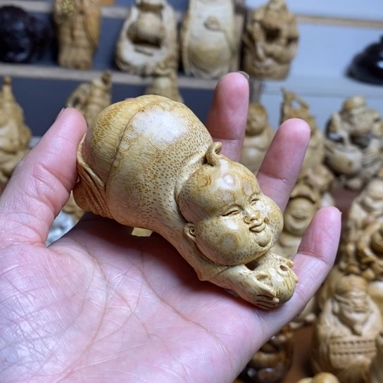 竹手工制作摆件手把新品漏