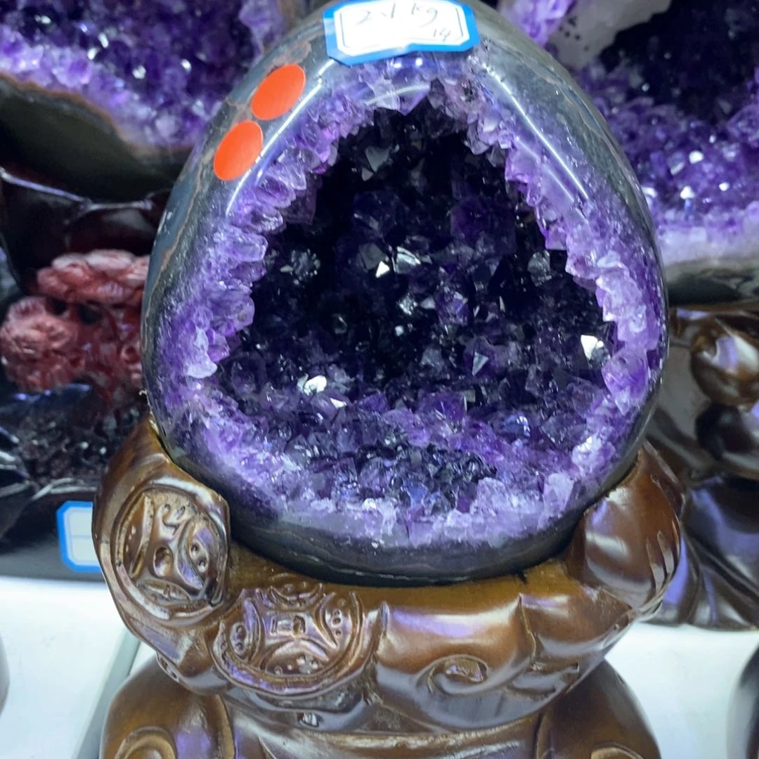 紫晶小葛恐龙蛋未镶嵌