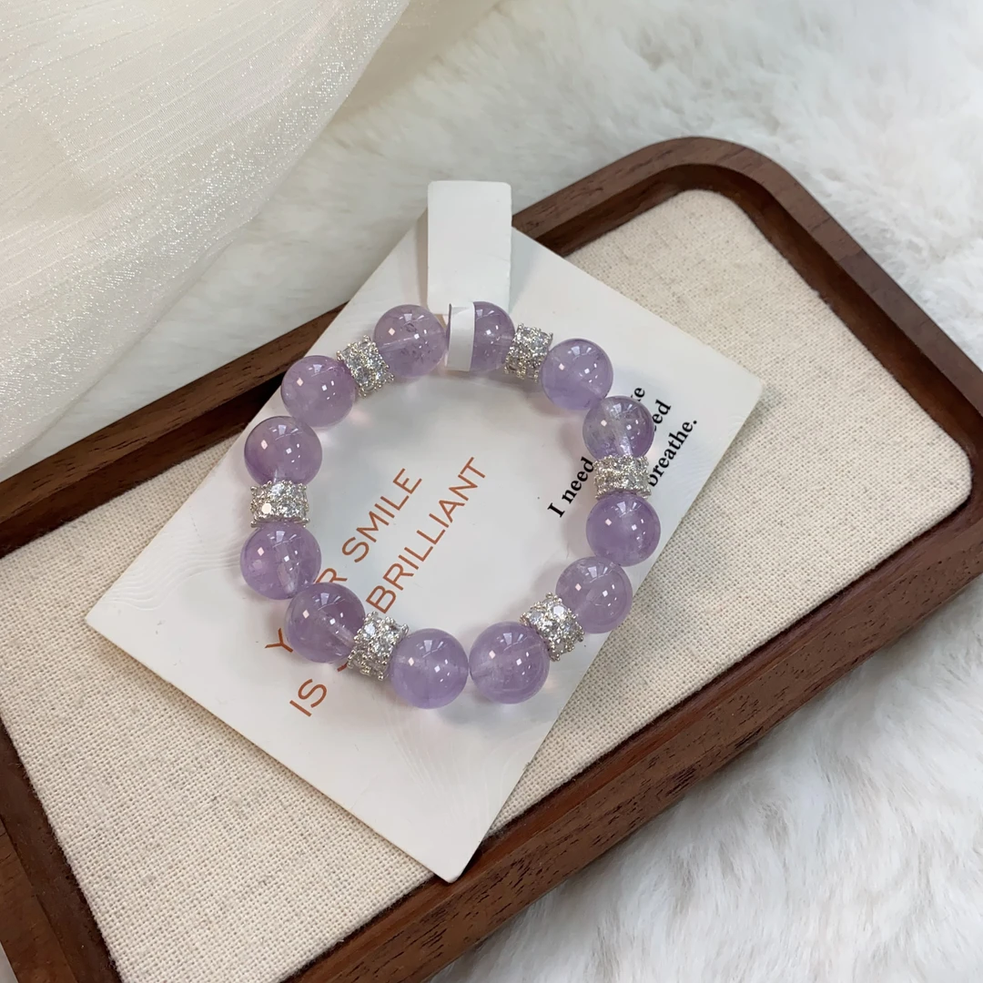 玻利维亚紫高级感显白百搭女款手串原创设计ZDYSJ00013