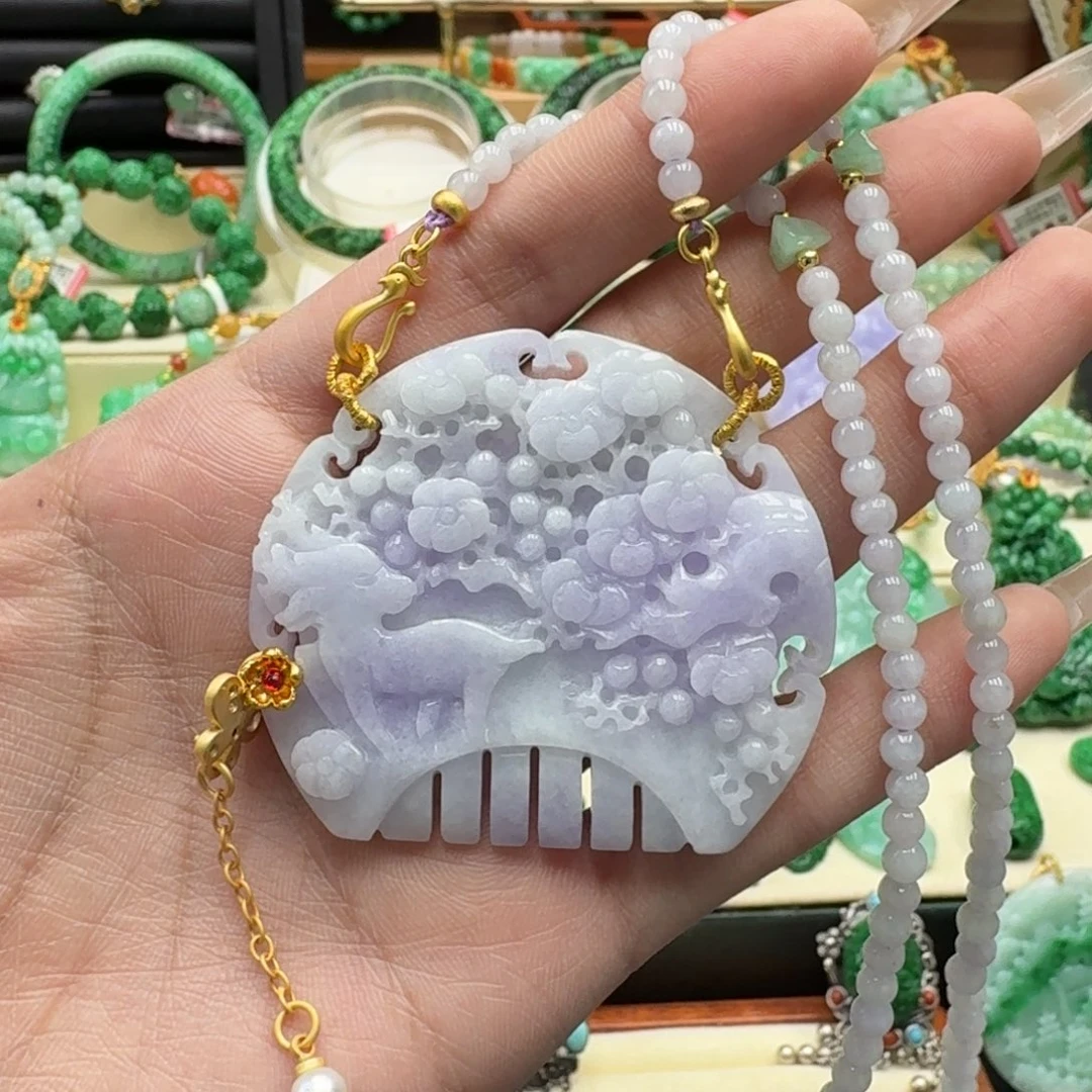 翡翠未镶嵌颈饰翡翠吊坠