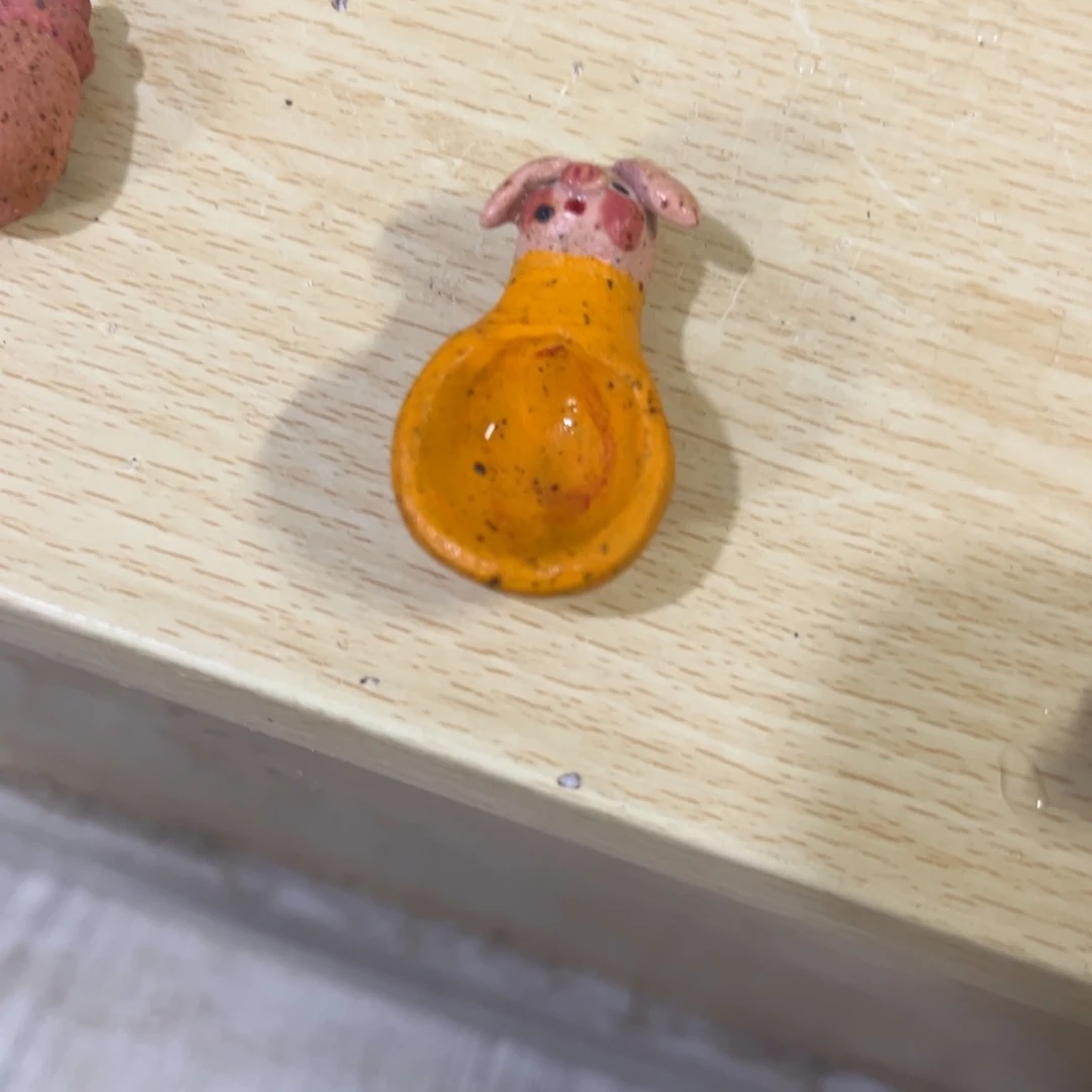 沙***小泥塑古镇炻陶花盆