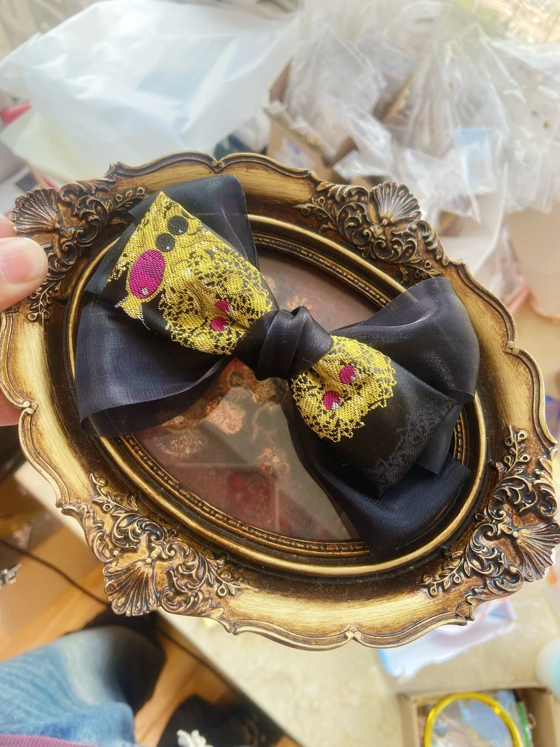 2025款非遗东方美学桑蚕丝宋锦弹簧夹