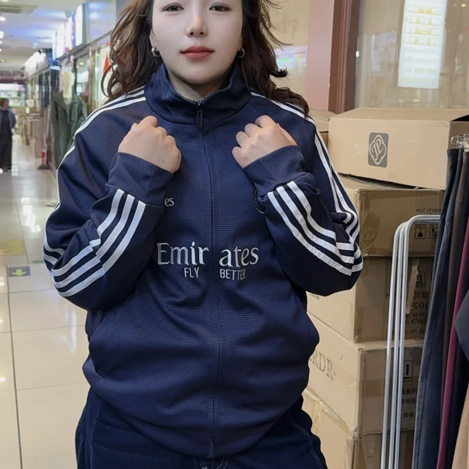美式高街立领外套三杠开衫卫衣棒球服