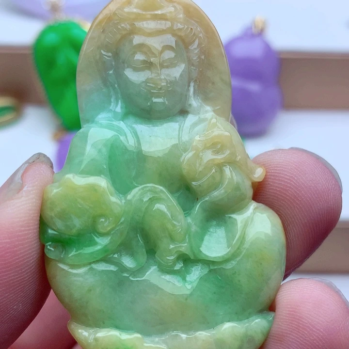 翡翠未镶嵌吊坠(不含链)