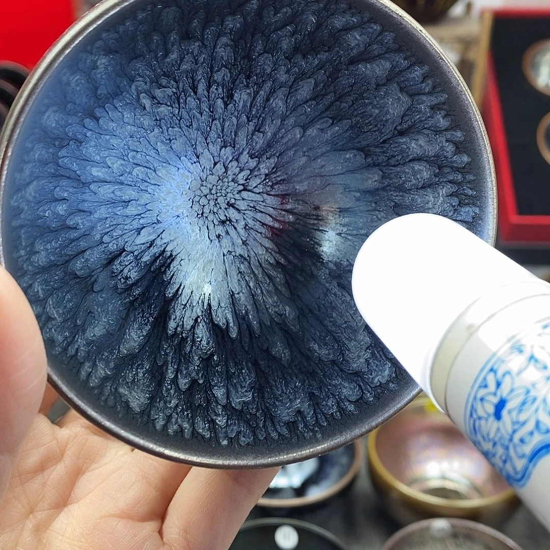 茶盏百花波体手工杯