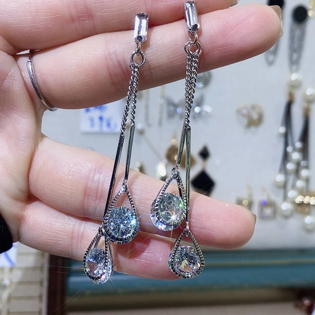 银S925镶嵌淡水珍珠耳饰