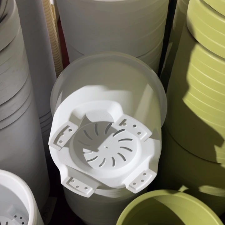 球根4号5个白色口径32高23花盆