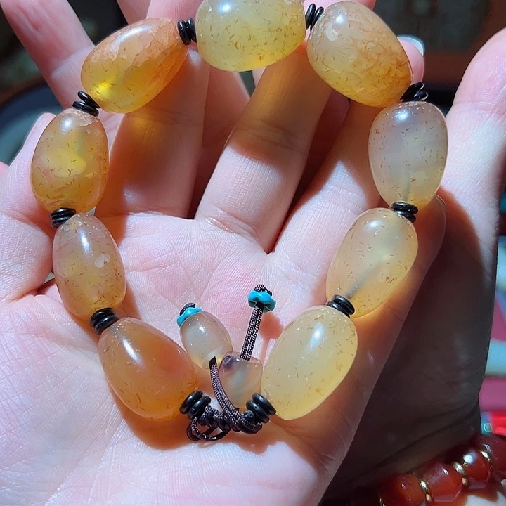 玛瑙/玉髓手链未镶嵌爱*