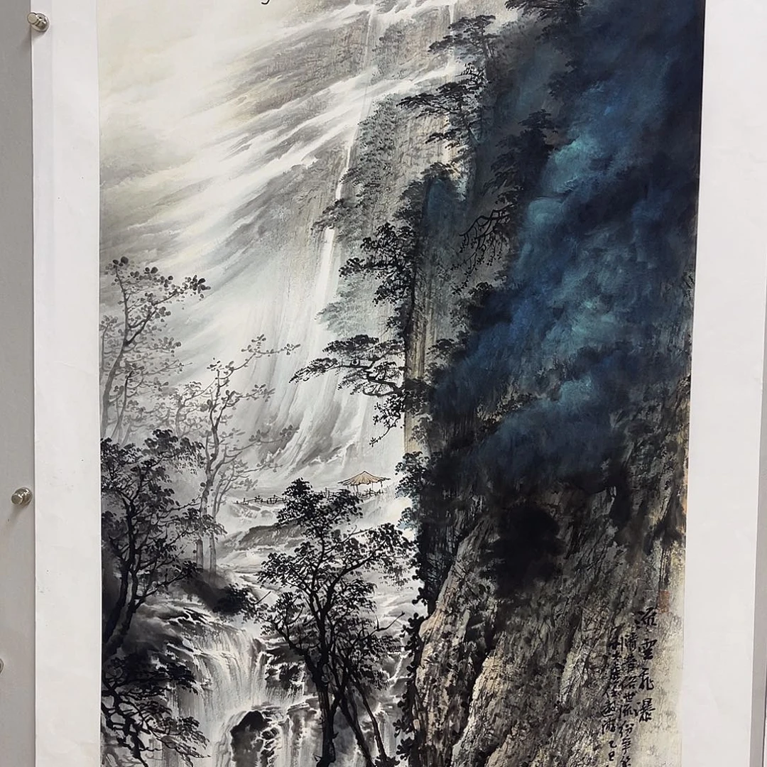 风***上国画黎俸禄140/70水墨山水