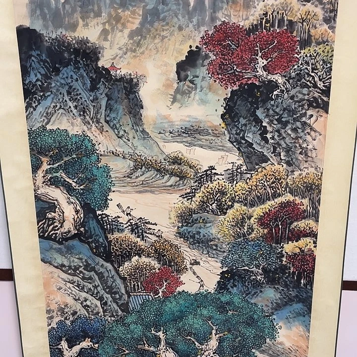 春***流圆形关老师古轴 大作