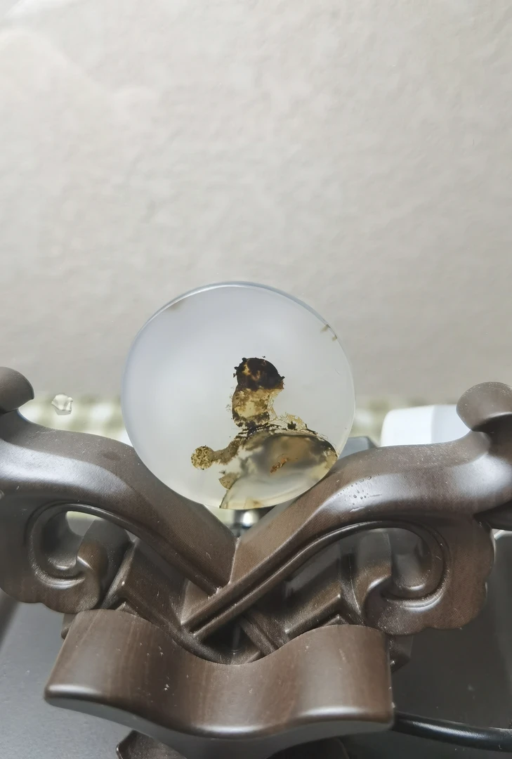 天然玛瑙海洋玉髓“瑞兽衔福”