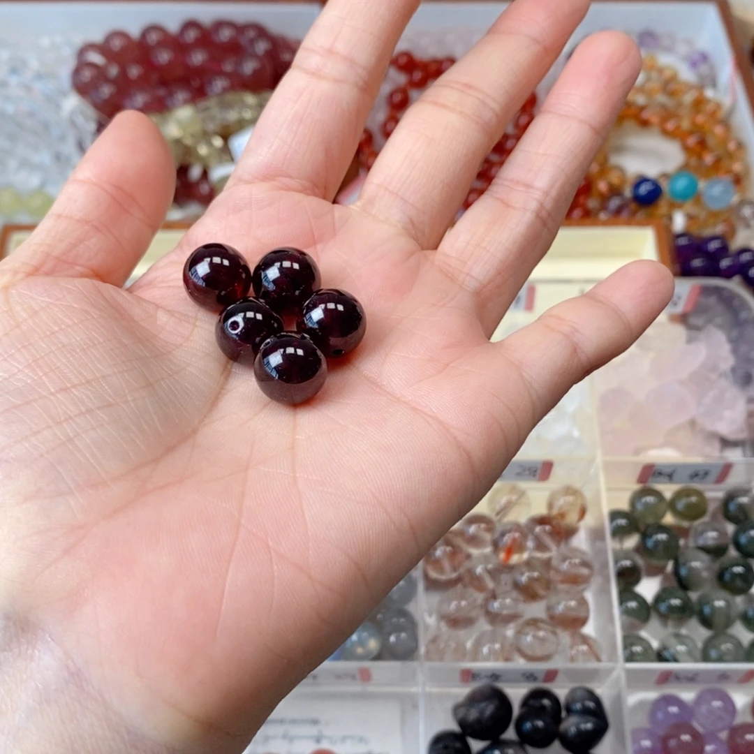 未镶嵌水晶手链紫牙乌11单珠