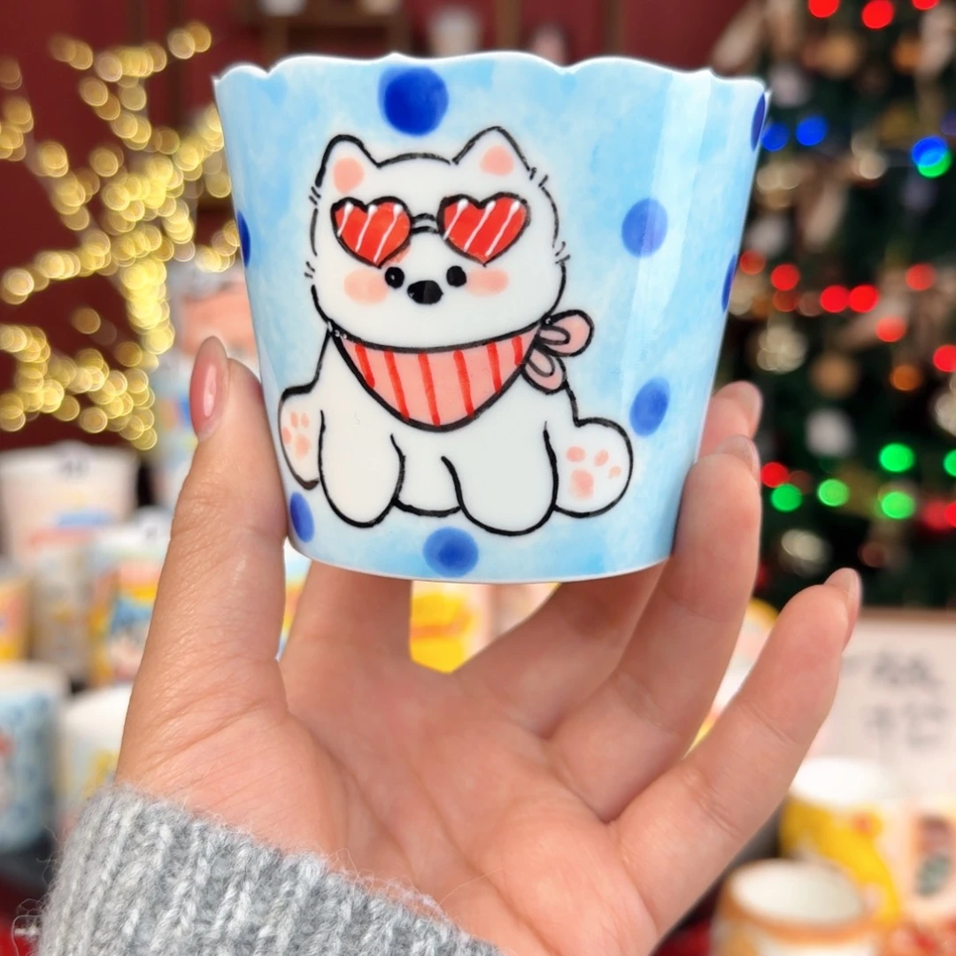 摆件陶景德镇手绘高温釉下彩