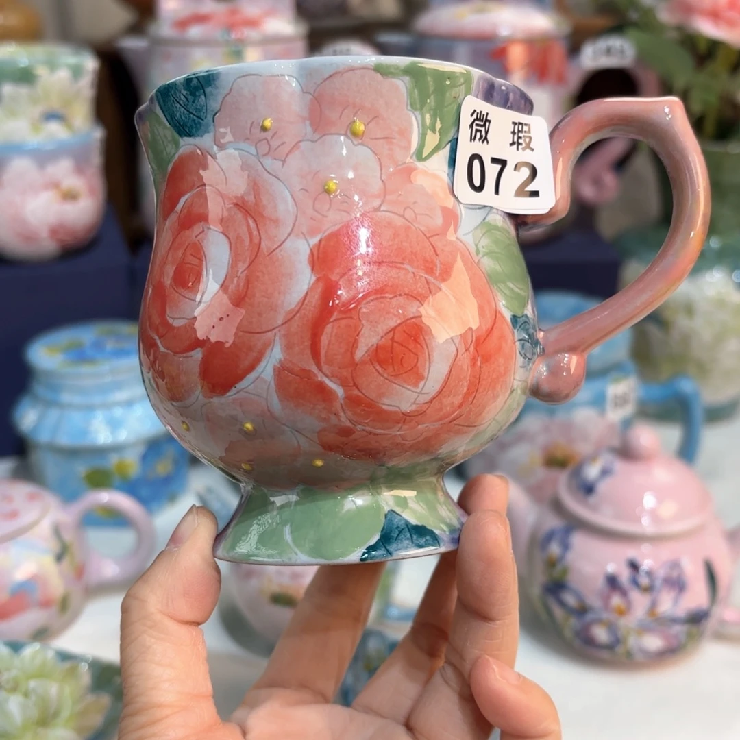 景德镇手绘高温釉下彩陶瓷茶具