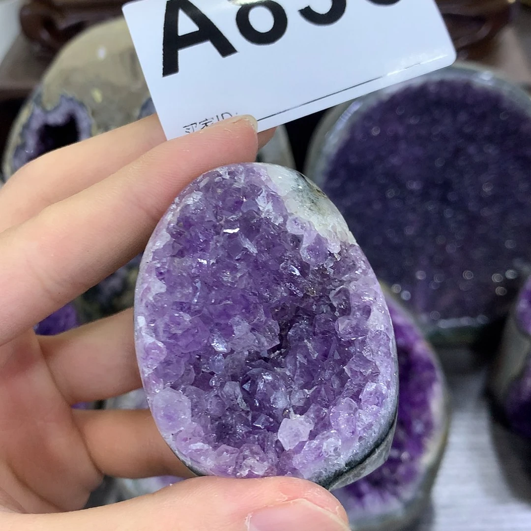 紫晶珠宝半成品未镶嵌836