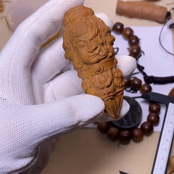 手串/手链檀香木老山檀香雕刻大杵杵把件