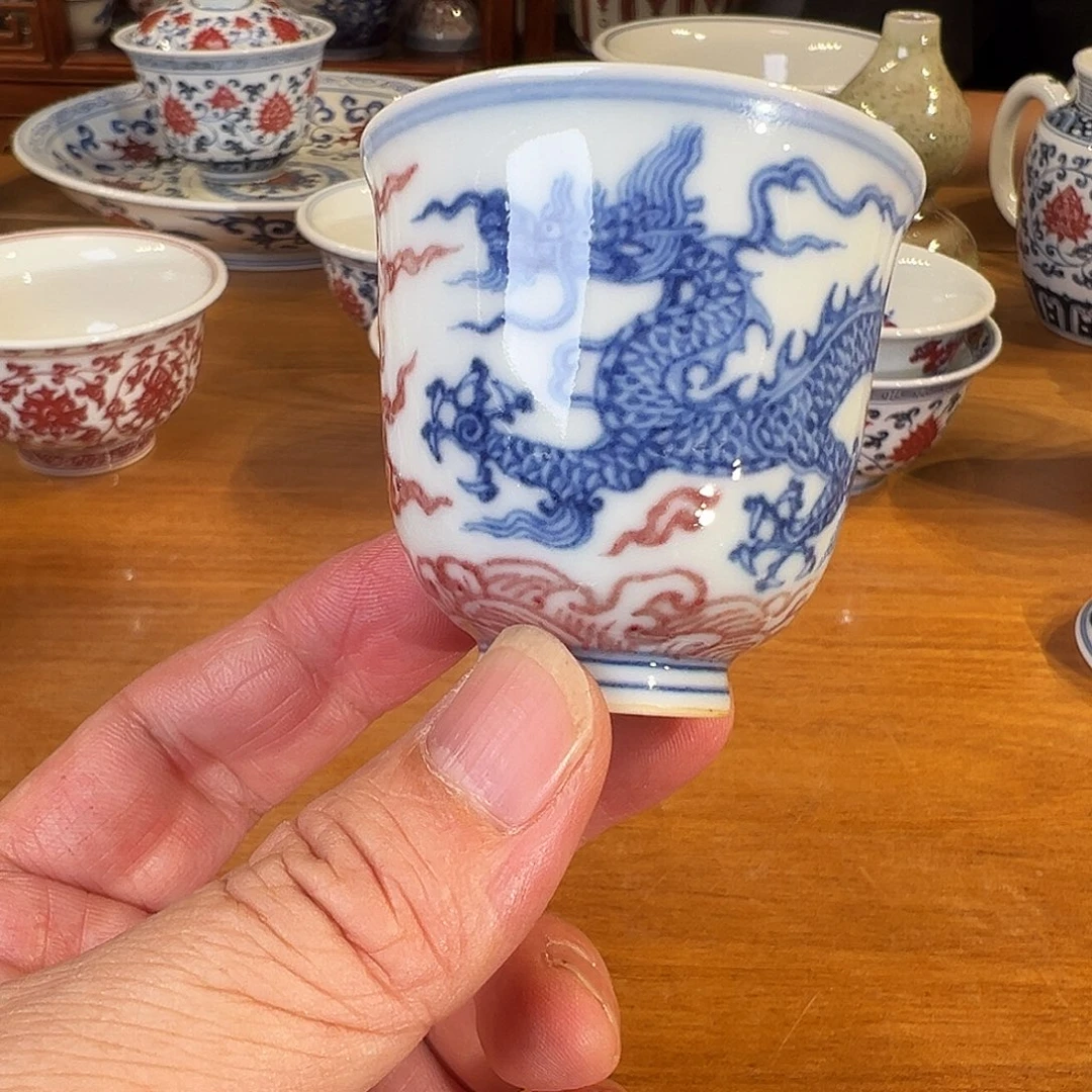 满***客景德镇原矿釉里红陶瓷