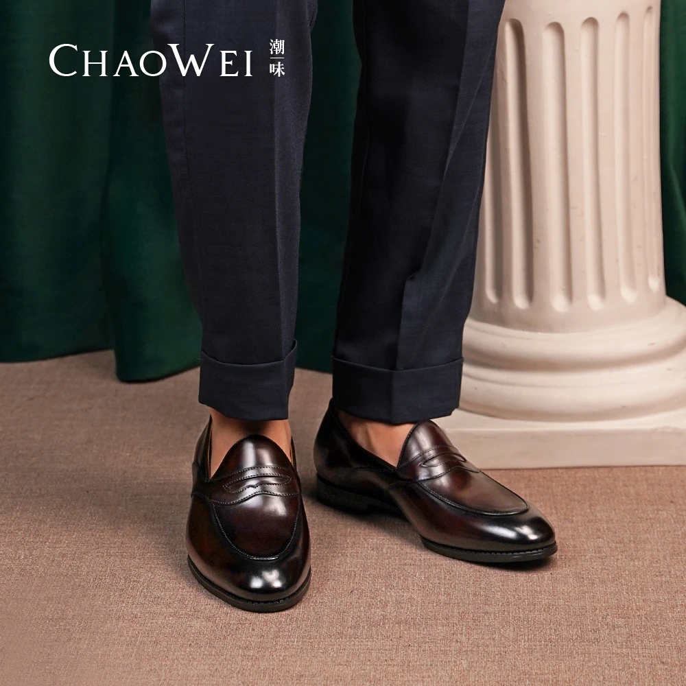 【布雷克手工缝线】潮味夏季上新乐福鞋休闲鞋软底防滑百搭时尚B902