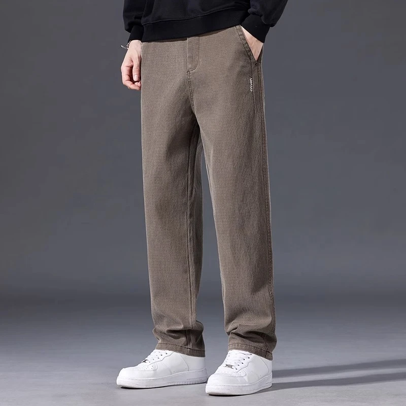 2025新款休闲裤男士宽松百搭直筒裤潮流莱赛尔男裤春秋男款卫裤子