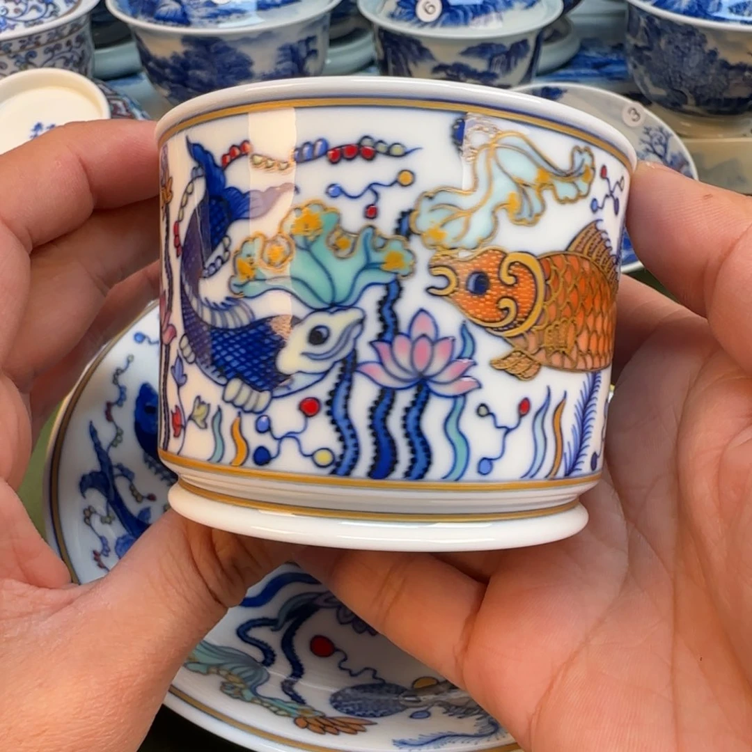 纯手工纯手绘茶具石头36