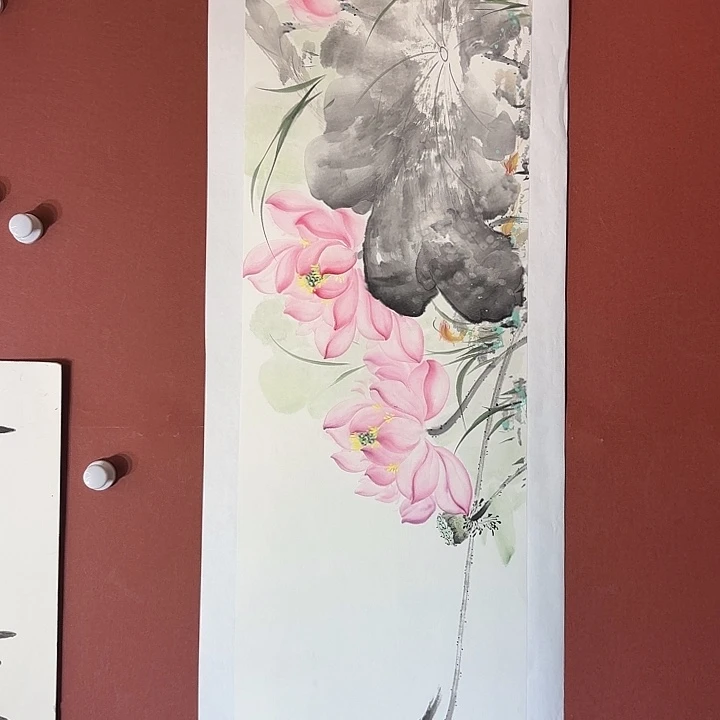 国画听兰老师花鸟