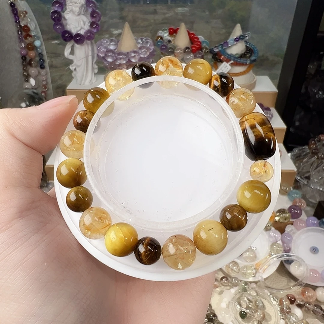 水晶手串未镶嵌金霸