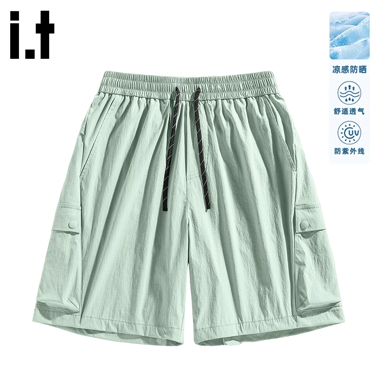 i.t izzue美式机能工装短裤男款夏季凉感防晒五分裤潮流宽松裤子