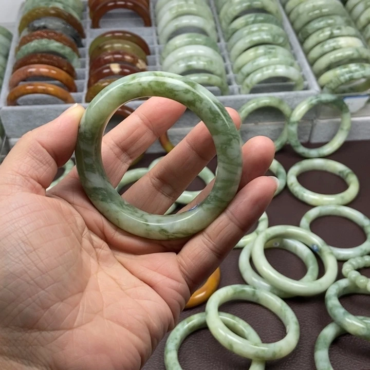 蛇纹石玉手镯未镶嵌盐****2