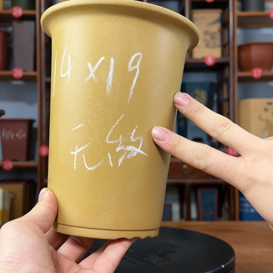 【闪购商品】紫砂花盆周之夏精品紫砂花盆