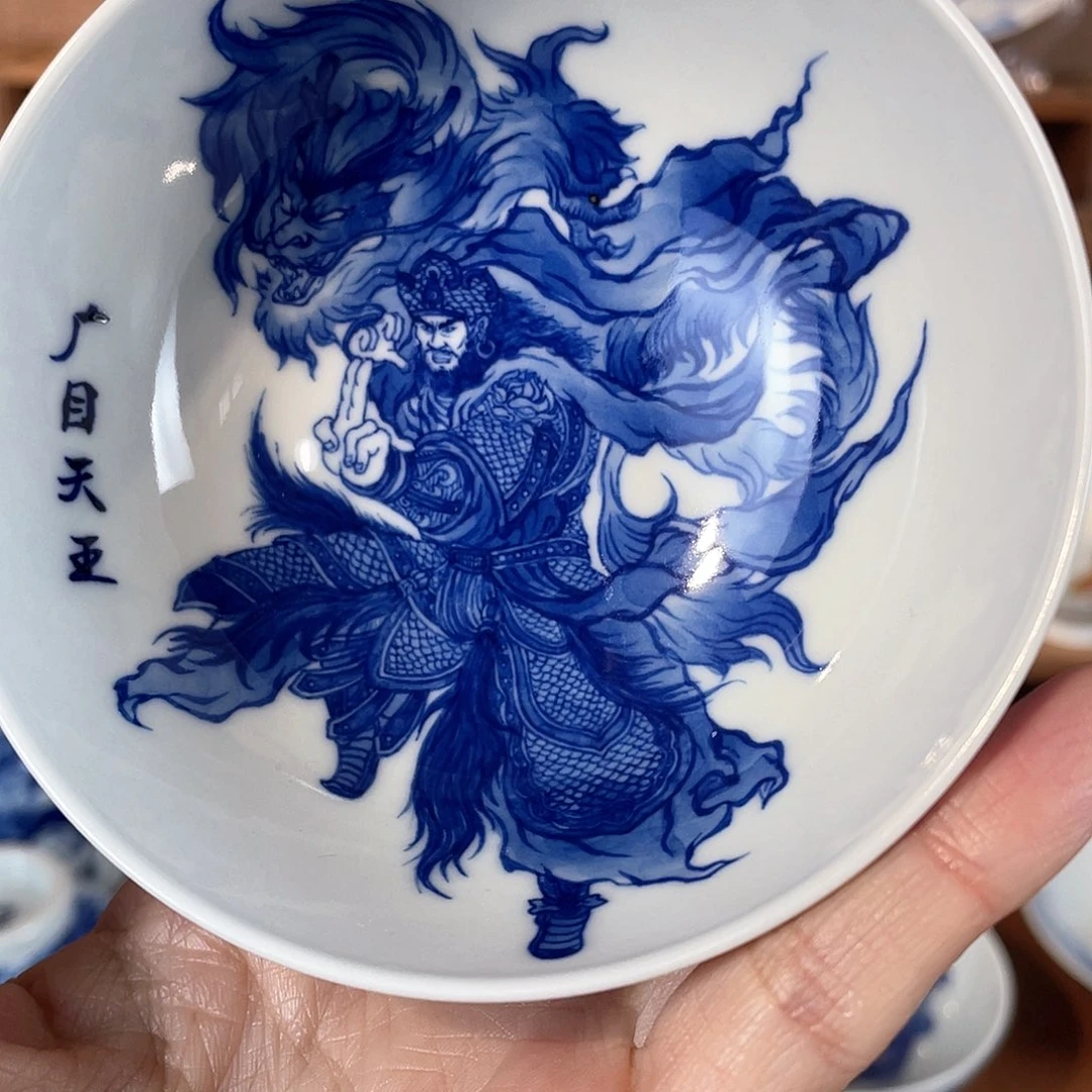 泥藝瓷梦广目天王