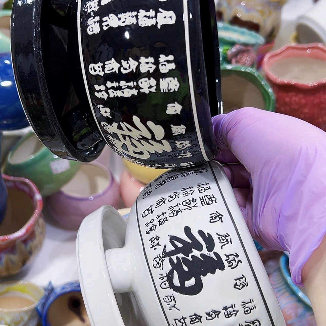 外贸尾单陶瓷花盆凑单10米包邮