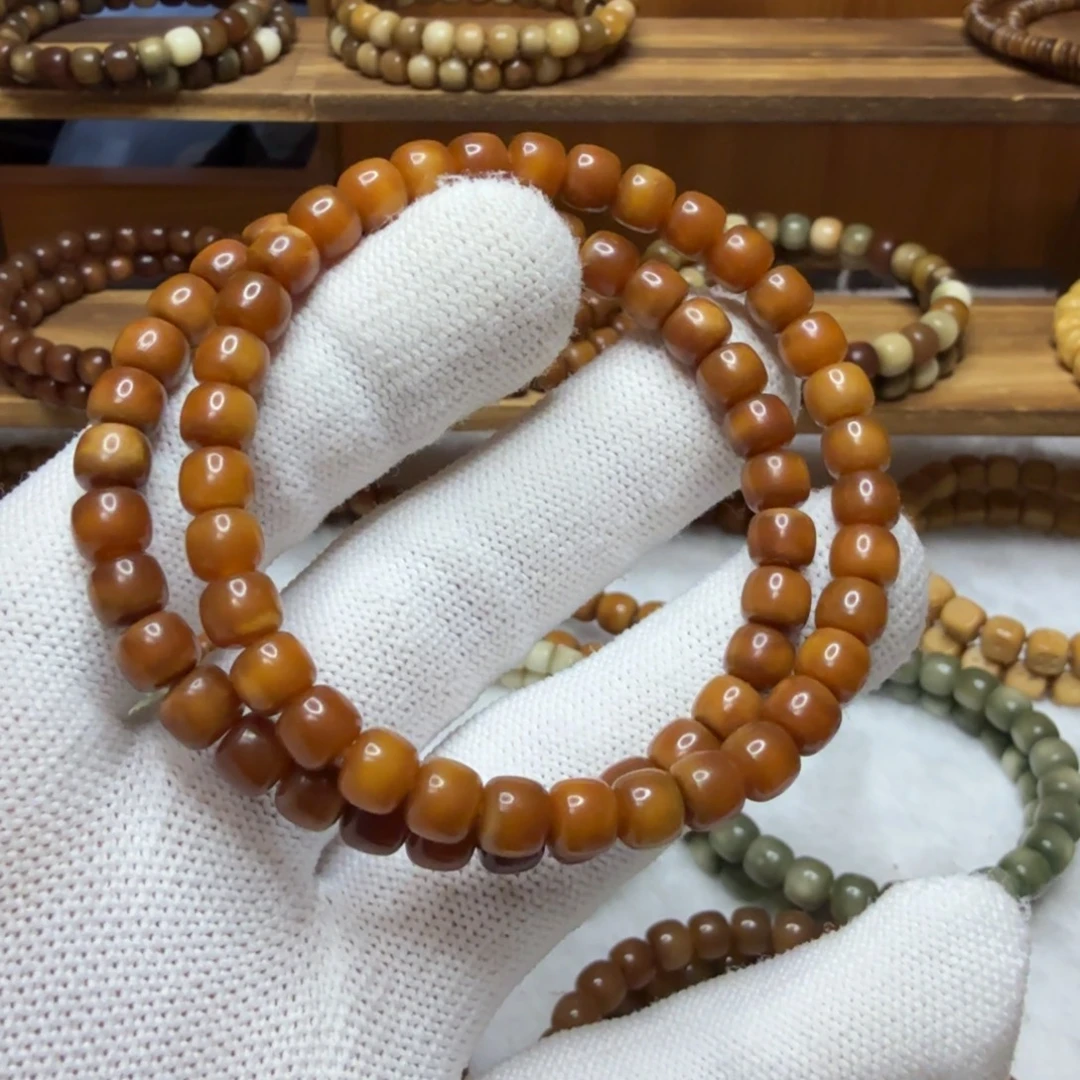 龙脊菩提手串玉化