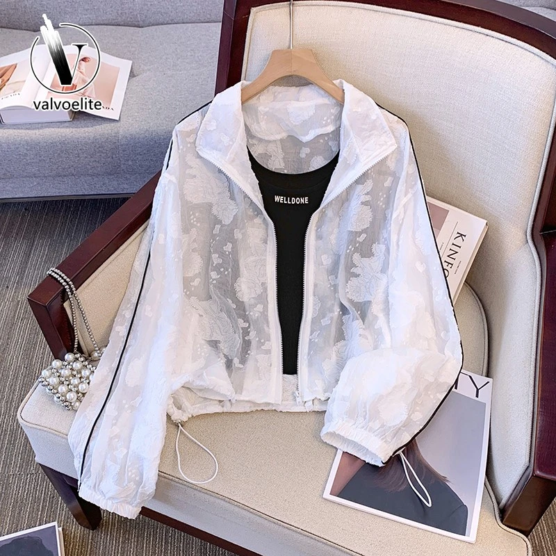 VALVOELITE防晒衣女夏季新款防紫外线小个子透气薄款外套防晒服