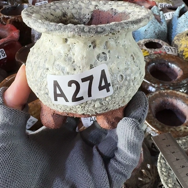 内口4.5高8粗陶手工制作