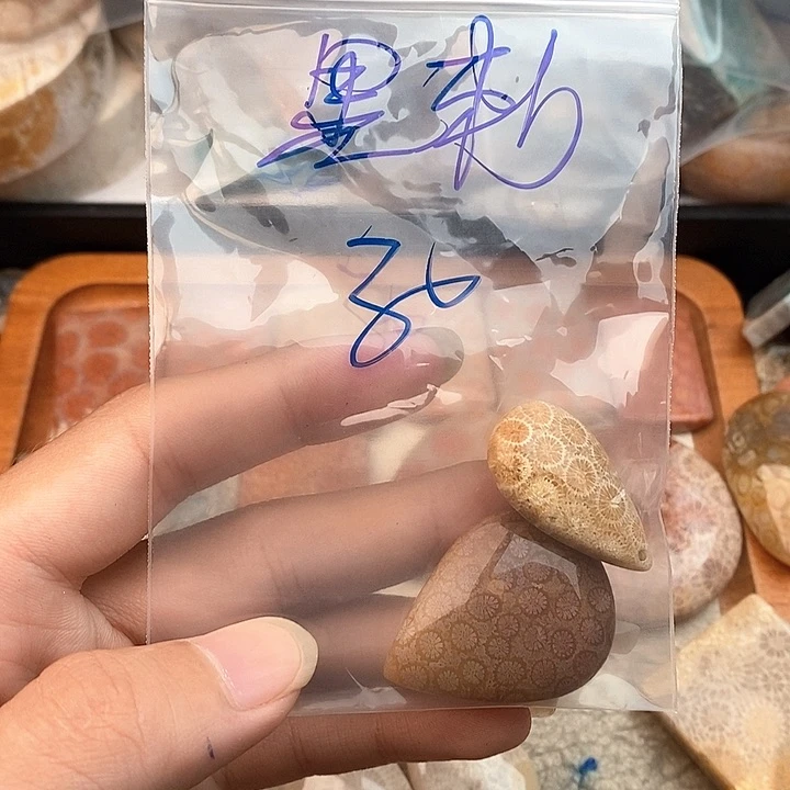 硅化玉颈饰未镶嵌黑*