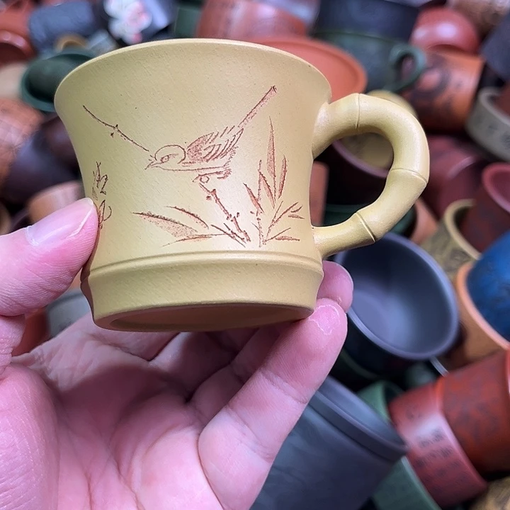 紫砂茶杯全手工紫砂主人杯