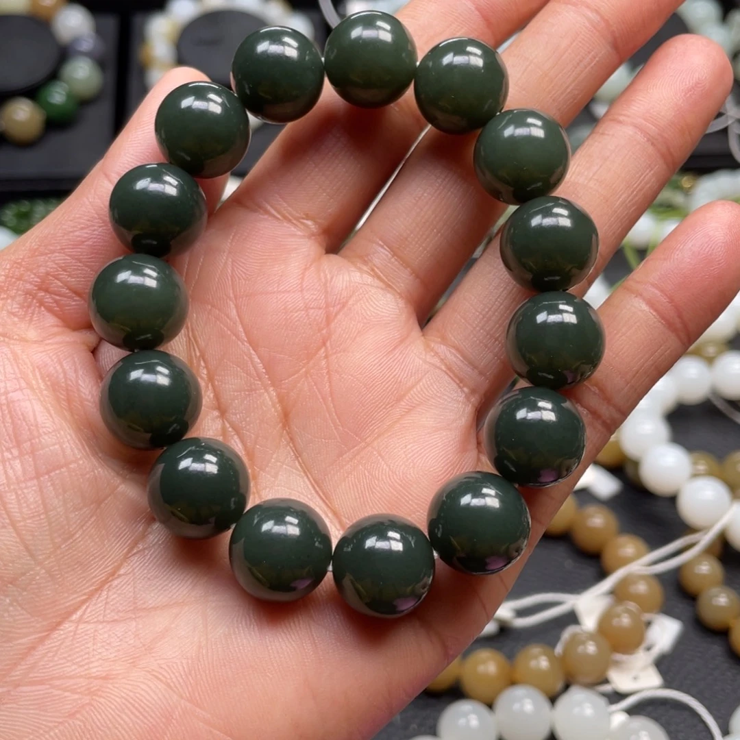 和田玉未镶嵌手链